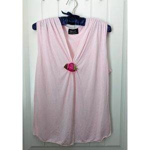 Tryst Baby Pink V-neck Tank Top